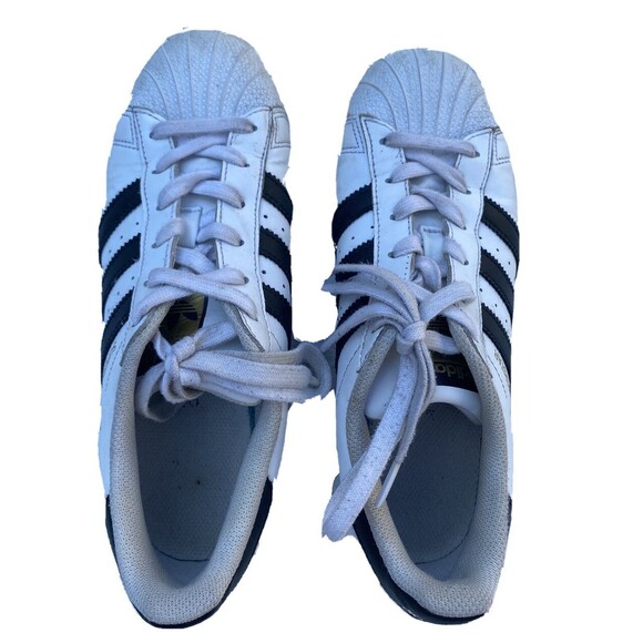 Adidas Superstar La Marque Aux 3 Bandes White  Black Sneakers Men Size US 6.5 main image 2